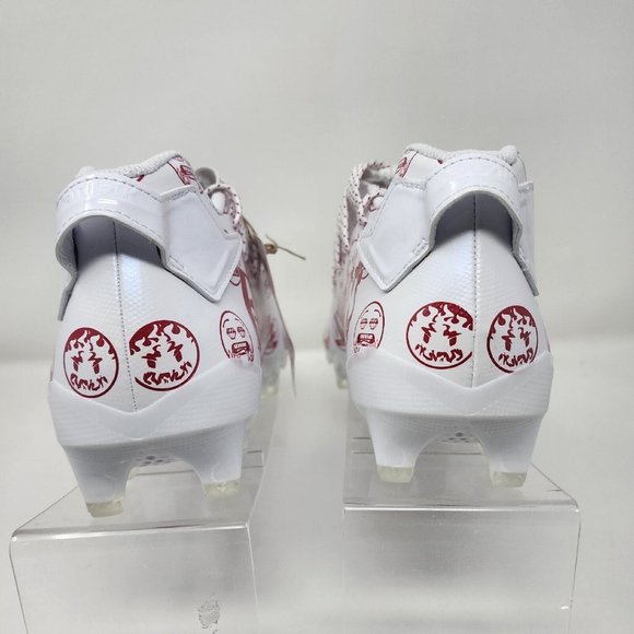 Adidas Freak 22 Mens 10 White Red Big Mood DSG SM Emojis Logo Spell Out - Picture 6 of 8